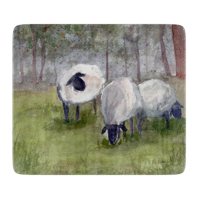 Planche À Découper Moutons en pâture (Devant)