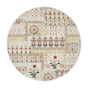 Planche À Découper Mughal Floral Paisley : Ethnic Digital Elegance.