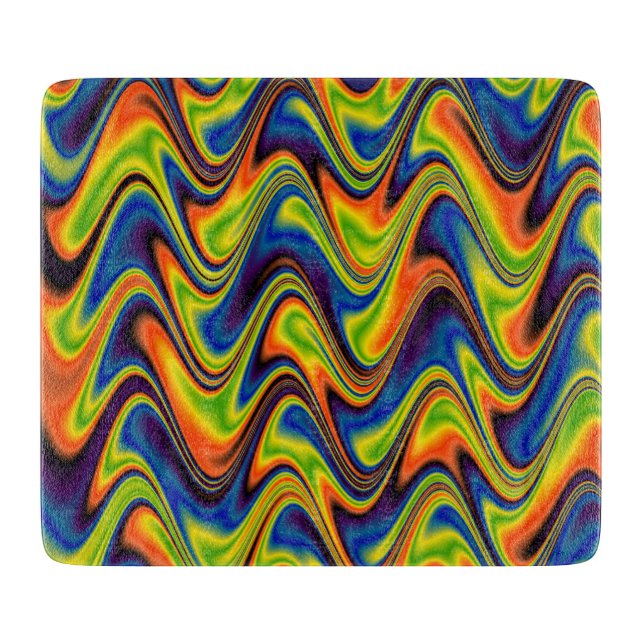 Planche À Découper Multicolor Abstrait (Devant)