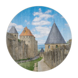 Planche À Découper Murs médiévaux de Carcassonne