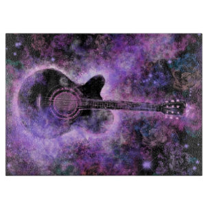 Planche À Découper Musique guitare romantique - Sons magiques