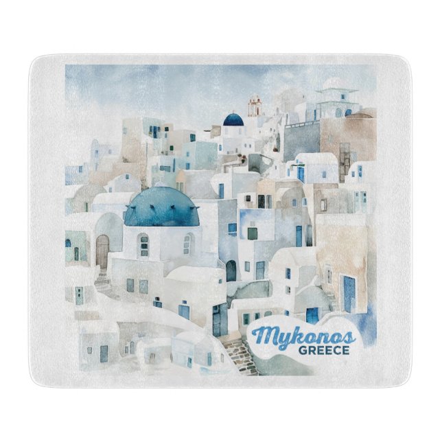 Planche À Découper Mykonos Grèce (Devant)