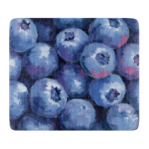 Planche À Découper Myrtilles Aquarelle de fruits peints