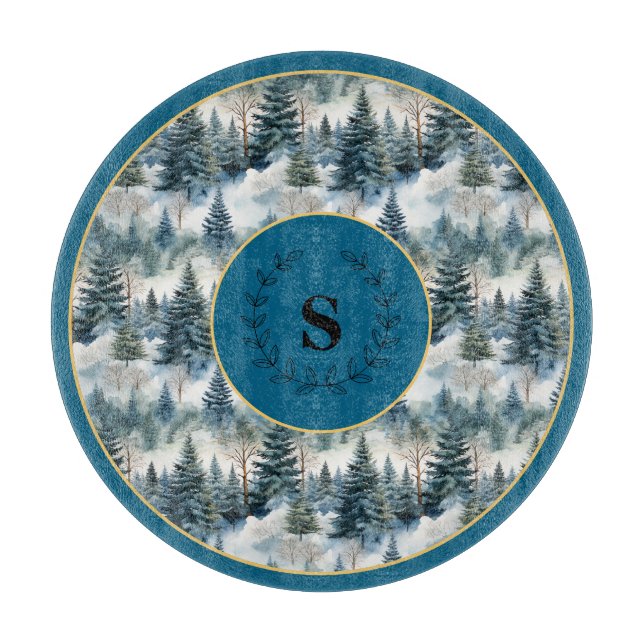 Planche À Découper Mystical Evergreen Forest Cutting Board (Devant)