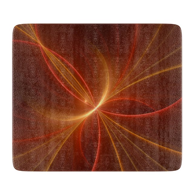 Planche À Découper Mystique Abstrait Fractal Art Moderne Couleurs cha (Devant)