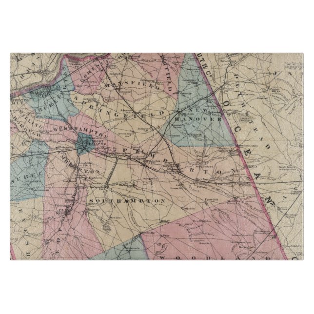 Planche À Découper N le comté de Burlington, NJ (Devant)