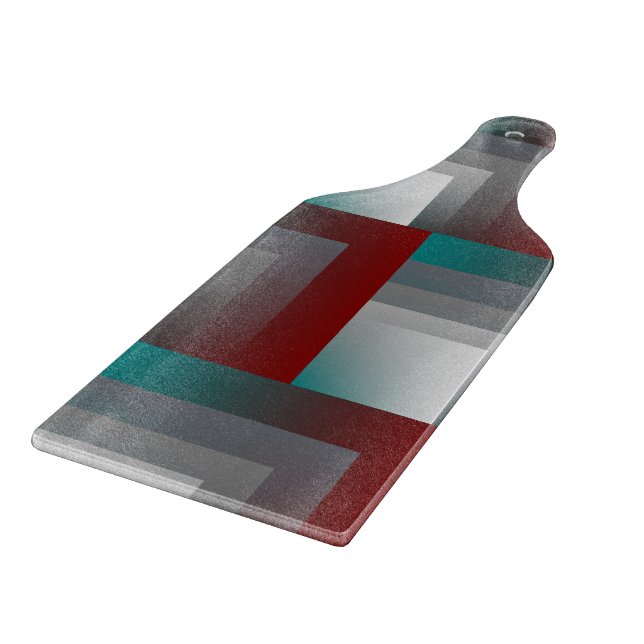Planche À Découper N - turquoise gris bordeaux (Coin)