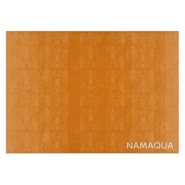 Planche À Découper Namaqua orange nom de la couleur (Devant)