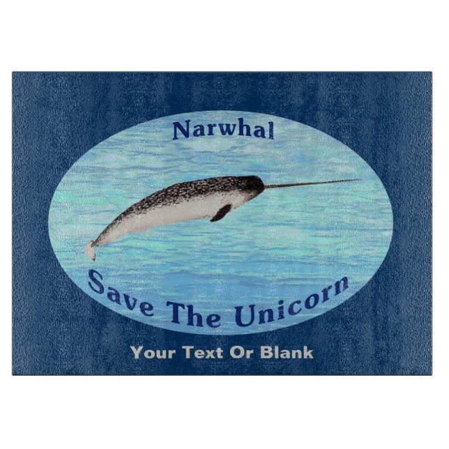 Planche À Découper Narwhal - Sauvez la Licorne (Devant)