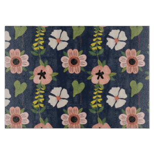 Planche À Découper Nature Fleurs colorées Jolie Aquarelle