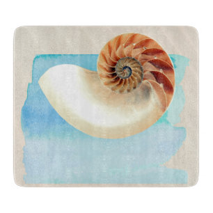 Planche À Découper Nautilus Coquillage et sable
