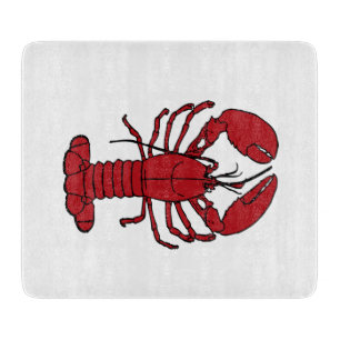 Planche à découper nautique de plage de homard