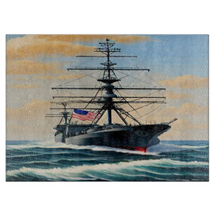 Planche À Découper Naval Naval Naval Glass Cutting Board