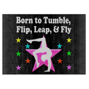 PLANCHE À DÉCOUPER NÉ POUR ÊTRE UN CHAMPION DE GYMNASTIQUE