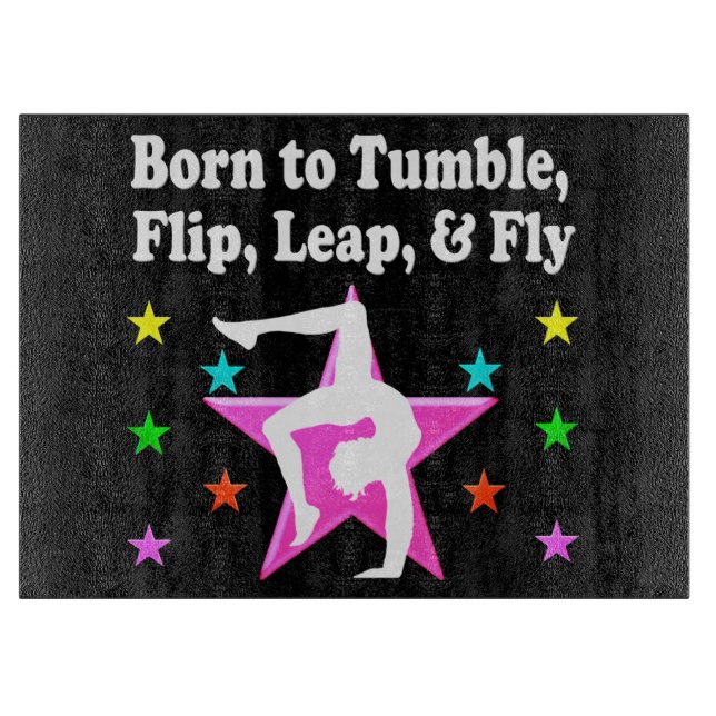 PLANCHE À DÉCOUPER NÉ POUR ÊTRE UN CHAMPION DE GYMNASTIQUE (Devant)