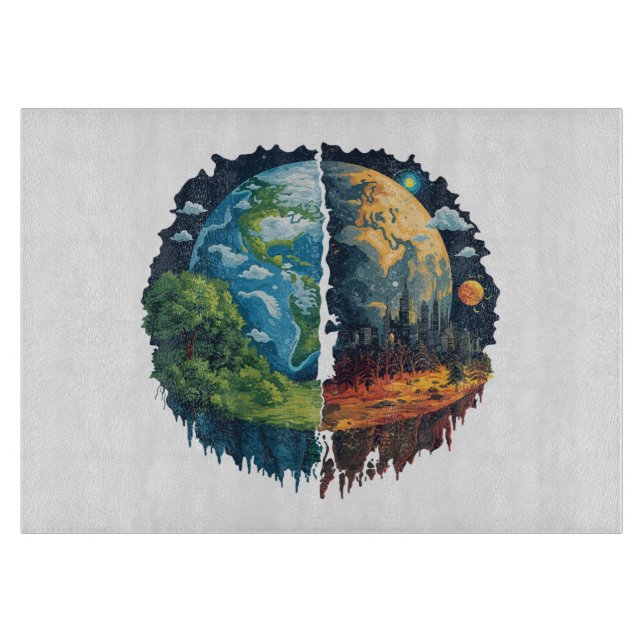 Planche À Découper Ne tuons pas la planète (Devant)