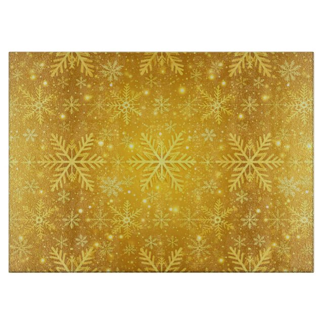 Planche À Découper Neige dorée (Devant)