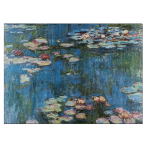 Planche À Découper Nénuphars par Claude Monet, impressionisme vintage