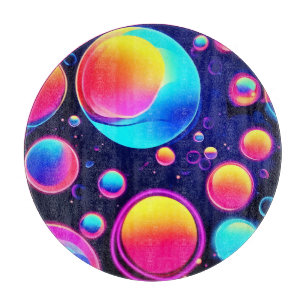 Planche À Découper Neon Bubble Universe