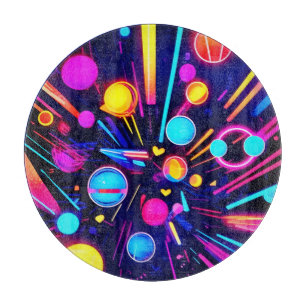 Planche À Découper Neon Dreams - Formes et couleurs psychédéliques