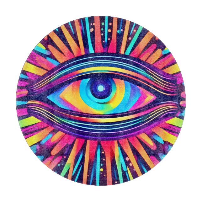 Planche À Découper Neon Eye of the Cosmos (Devant)