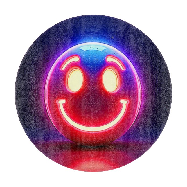 Planche À Découper Neon Smile : Joyeux Feu (Devant)