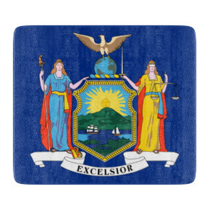 Planche À Découper New York : l'Empire State, Drapeau de la Grande Po