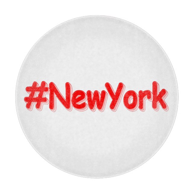 Planche À Découper "#NewYork" Joli design. Commandez dès maintenant  (Devant)