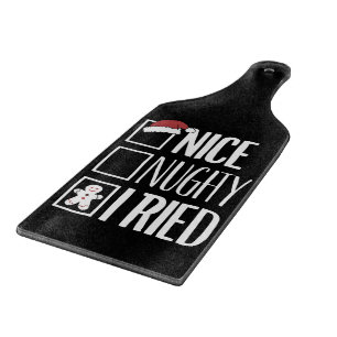 Planche À Découper Nice Naughty J'Ai Essayé Père Noël Naughty List No