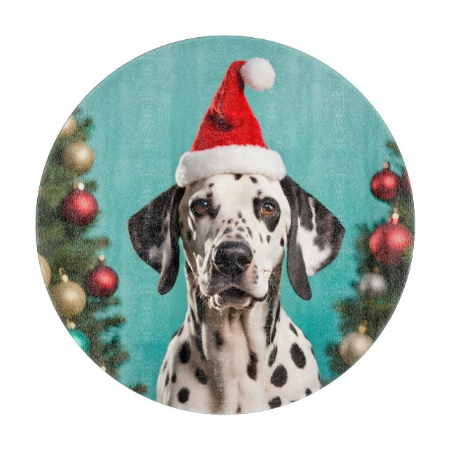 Planche À Découper Noël dalmate (Devant)