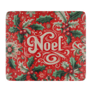 Planche À Découper Noel de Noël Rouge et Vert