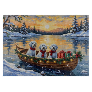 Planche À Découper Noël en bateau maltais
