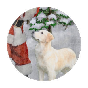 Planche À Découper Noël Golden Retriever