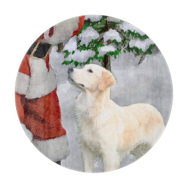 Planche À Découper Noël Golden Retriever (Devant)