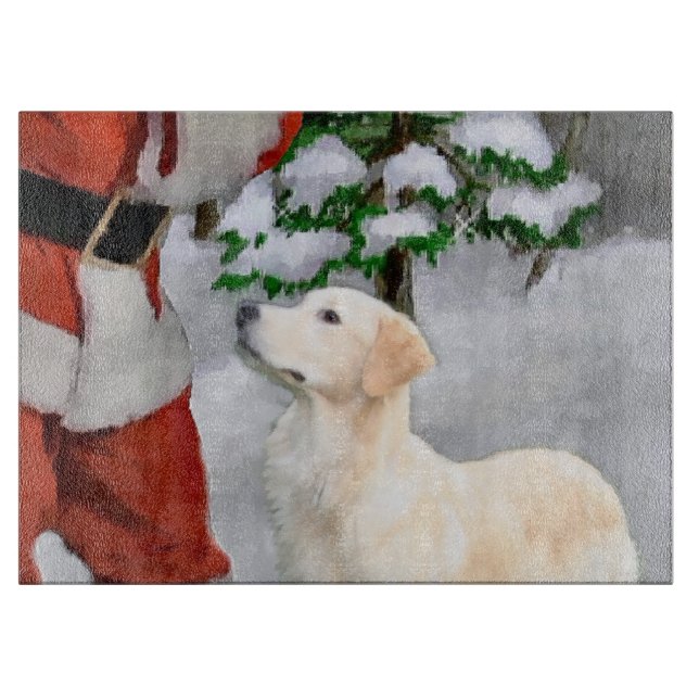 Planche À Découper Noël Golden Retriever (Devant)