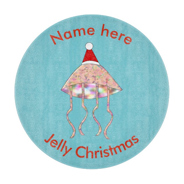 Planche À Découper Noël Jellyfish Custom Cutboard (Devant)