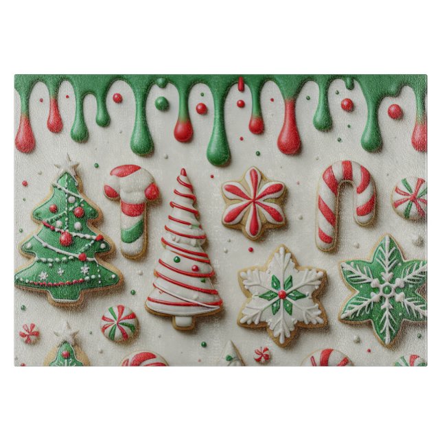 Planche À Découper Noël présent Croquette Bow Bling Parties scintilla (Devant)