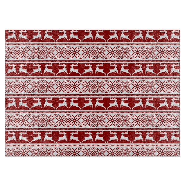Planche À Découper Noël scandinave renne (Devant)