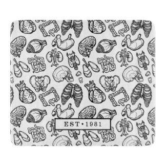 Planche À Découper Noir & Blanc moderne Anatomie humaine Croquis pers