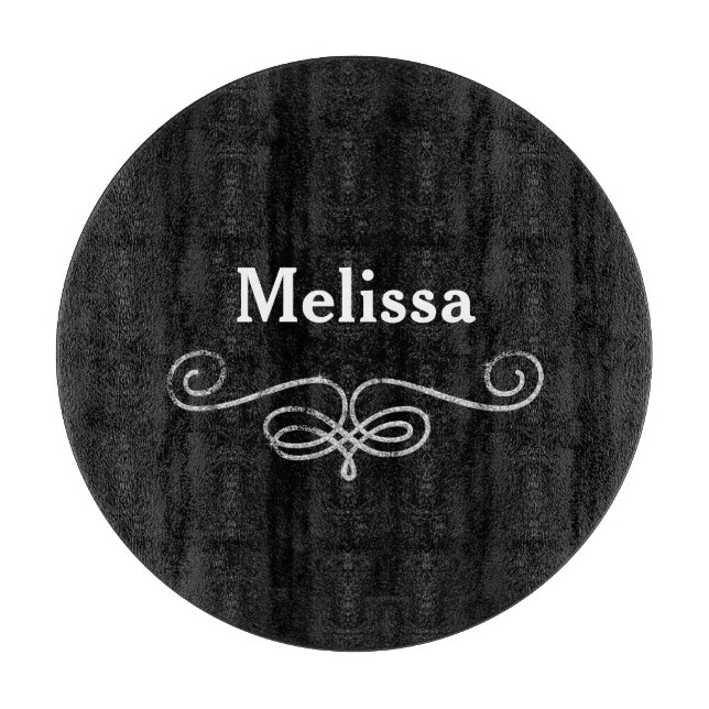 Planche À Découper Noir et argent (Devant)