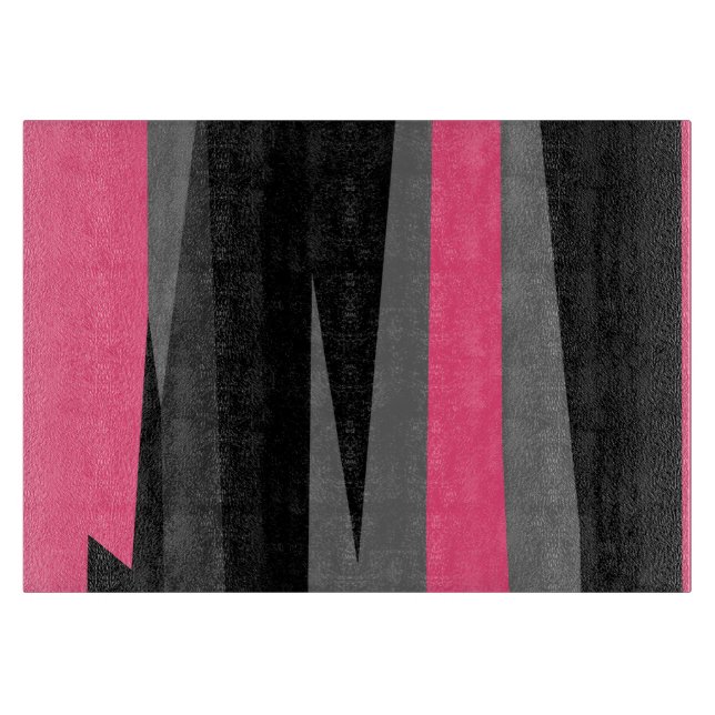 Planche À Découper Noir rose et gris (Devant)