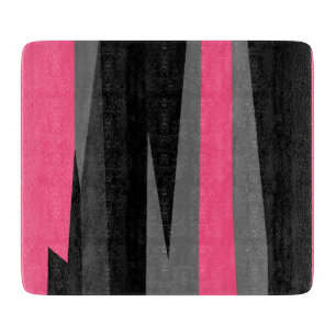 Planche À Découper Noir rose et gris