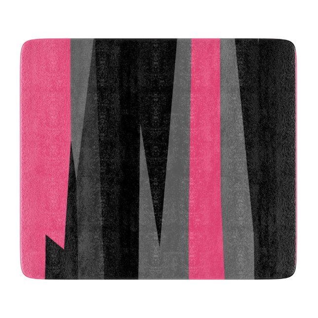 Planche À Découper Noir rose et gris (Devant)