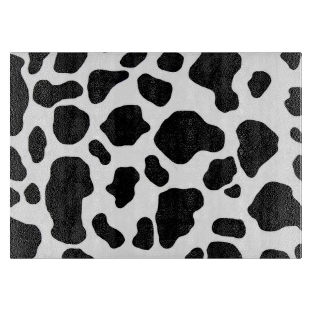 Planche à découper noire et blanche d'impression (Devant)