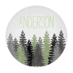 Planche À Découper Nom de coutume de pin en bois de forêt noire