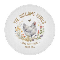 Planche à découper Nom de Famille Maison Douce Mai