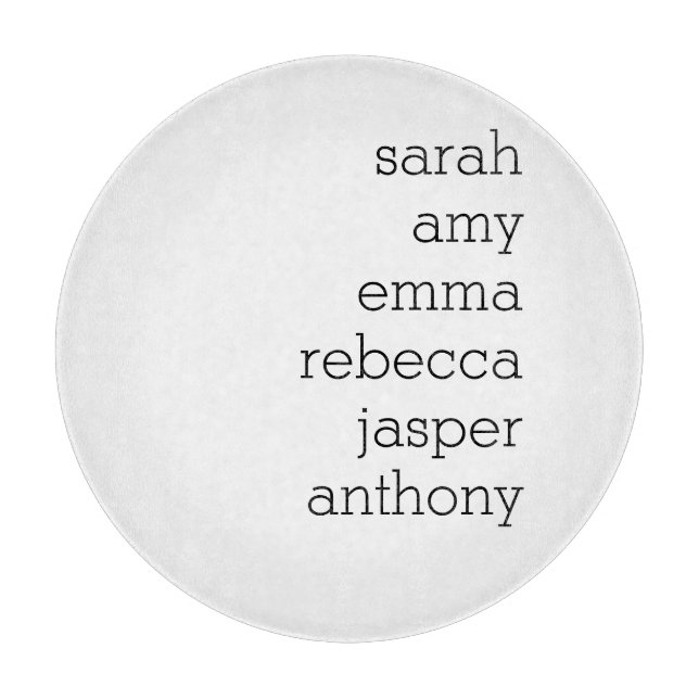 Planche À Découper Nom de famille personnalisé Jeu d'oreiller, Person (Devant)