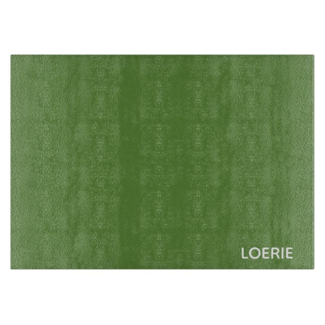 Planche À Découper Nom de la couleur verte Loerie (Devant)