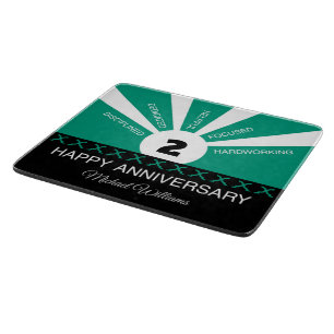 Planche À Découper Nom et année personnalisés, Anniversaire de l'empl