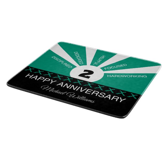 Planche À Découper Nom et année personnalisés, Anniversaire de l'empl (Coin)